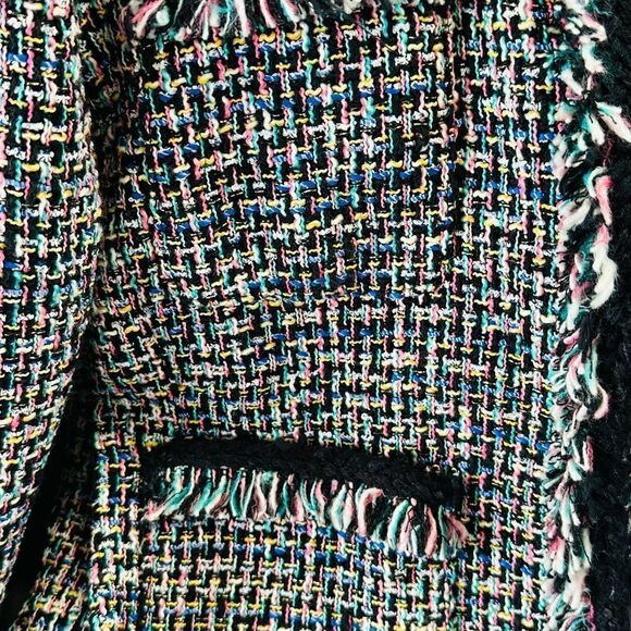 J Crew Metallic Thread Fringe Tweed Jacket 8 - Picture 8 of 13